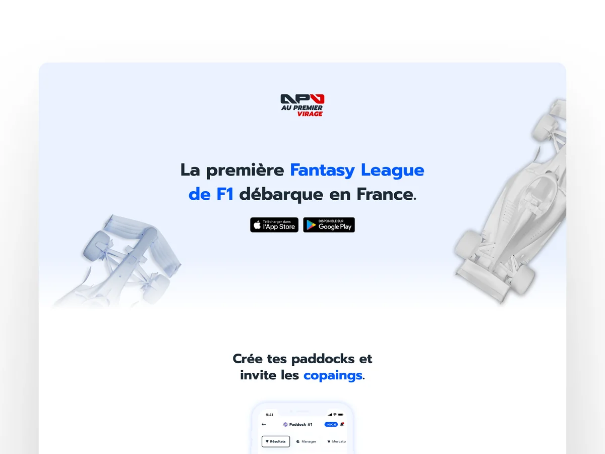 Au Premier Virage : la première app de Fantasy League F1 - visuel 4